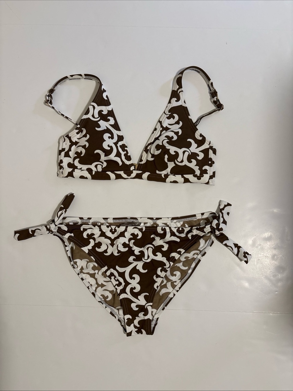 Tommy Bahama 2 Piece Bikini Baroque Swirls Mixed Set Small Top / Large Bottom